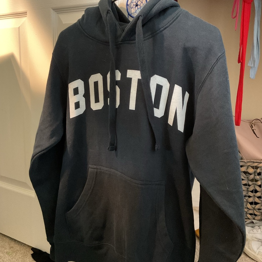 Boston Massachusetts Black Hoodie